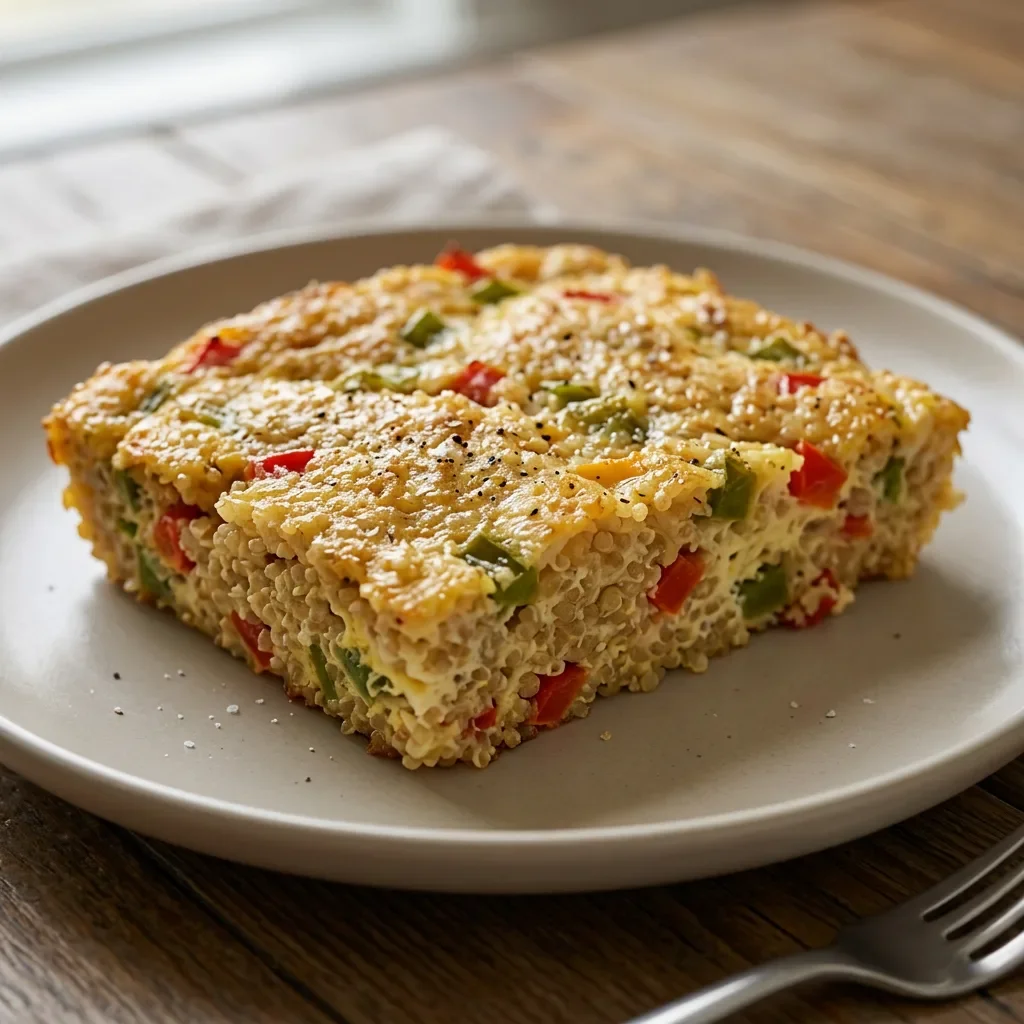 Bell Pepper Quinoa Egg Bake