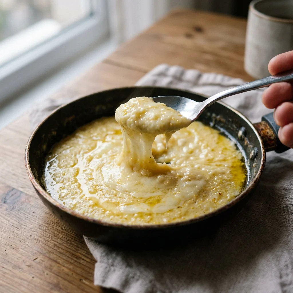 Single Mozzarella Cornmeal Kuymak