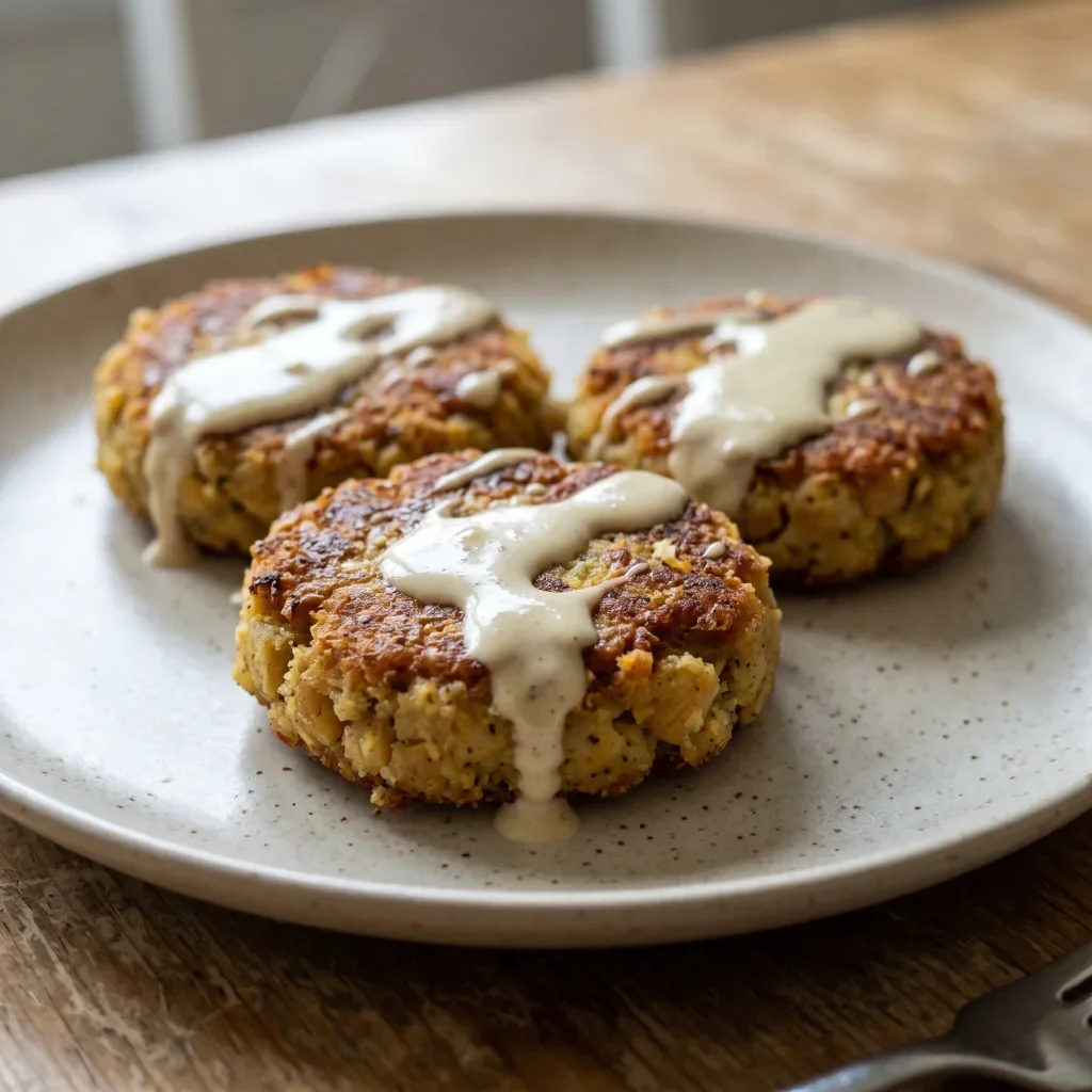 Falafel-Spiced Chickpea Potato Cakes