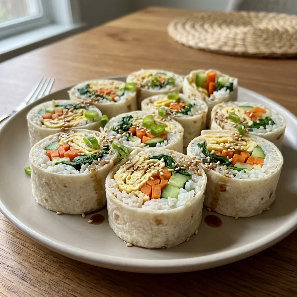 Tortilla Kimbap-Style Rolls