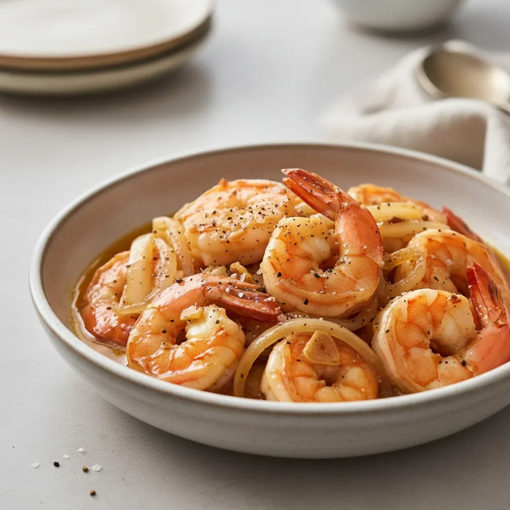 Butter Shrimp with Sweet Onions