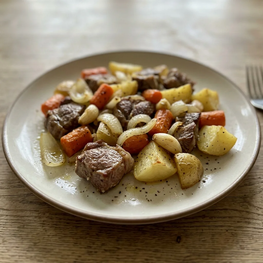Lamb Carrot Potato Tray Dinner