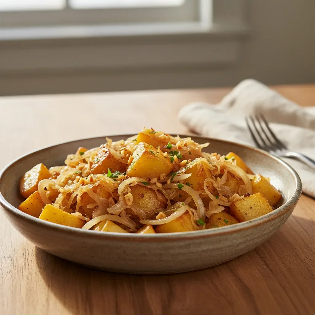 Sauerkraut & Potato Skillet