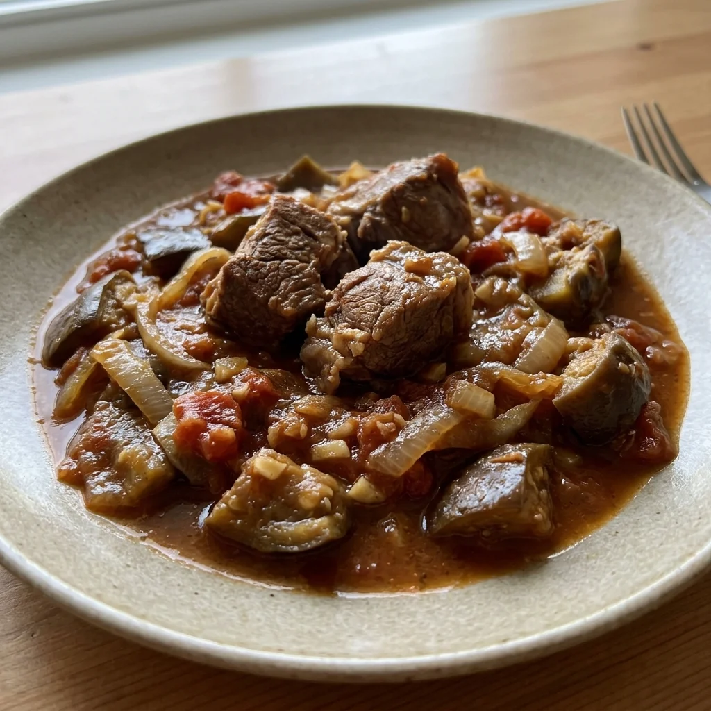 Lamb Eggplant Tomato Braise