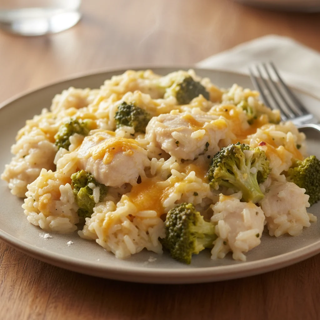 White Fish Broccoli Rice Casserole