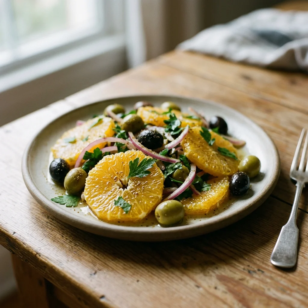Moroccan Orange Olive Salad
