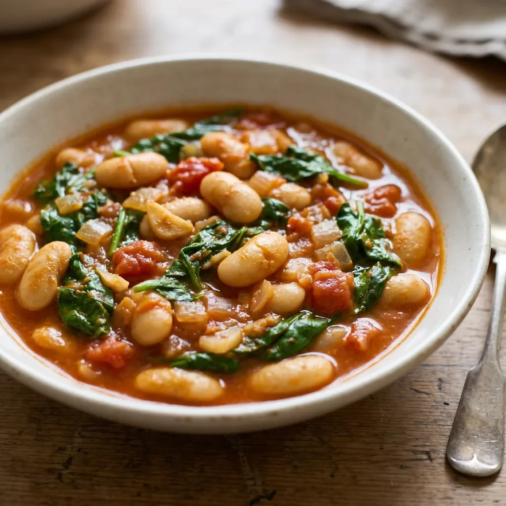 Spanish Spinach Bean Stew