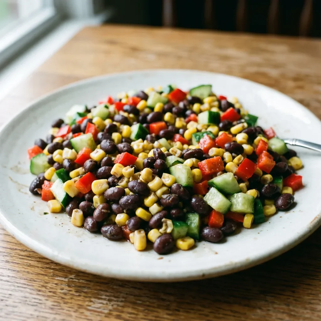 Bell Pepper Black Bean Corn Salad