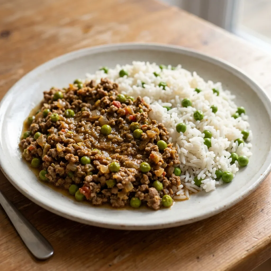 Beef Keema with Pea Rice
