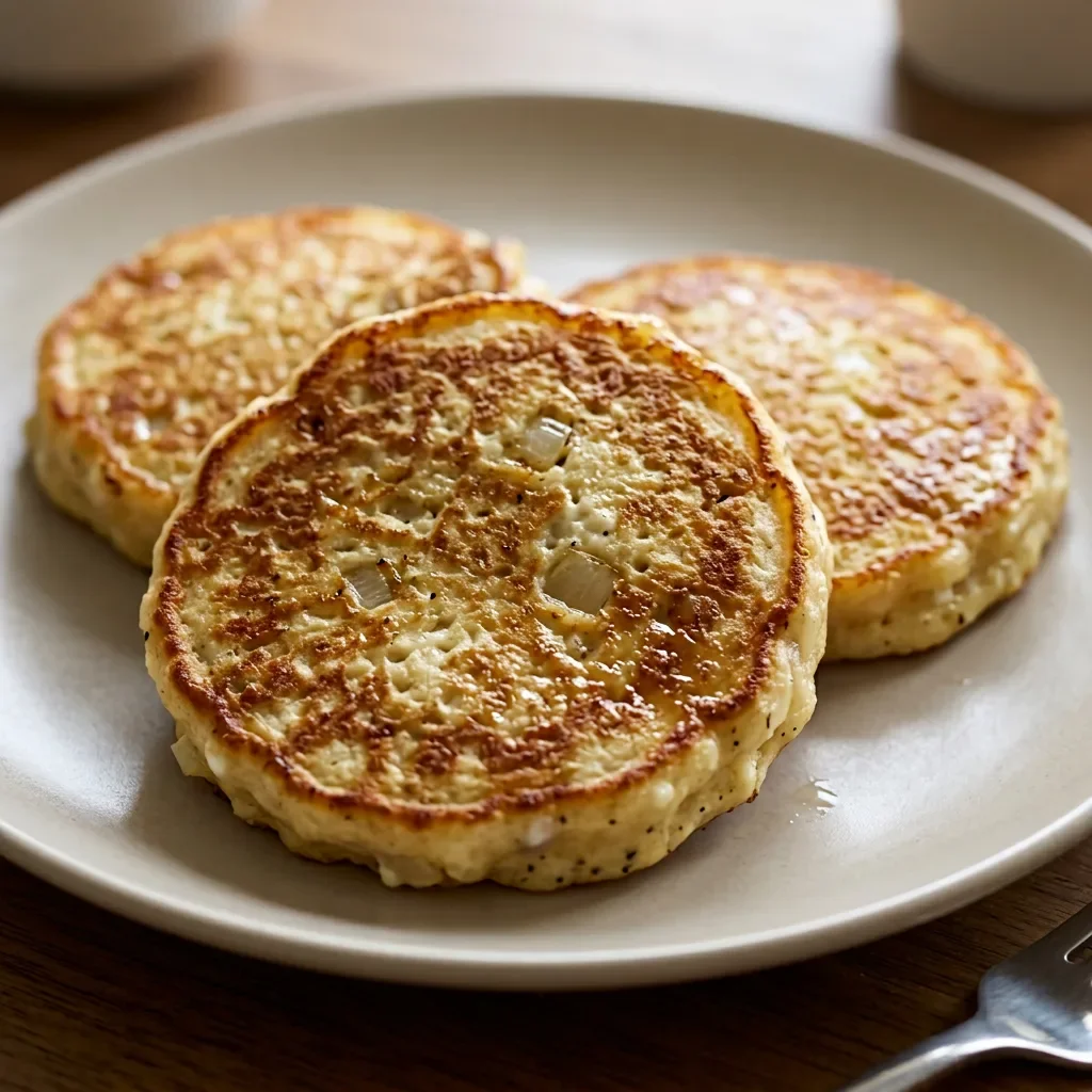 Cottage Cheese Onion Griddle Cakes