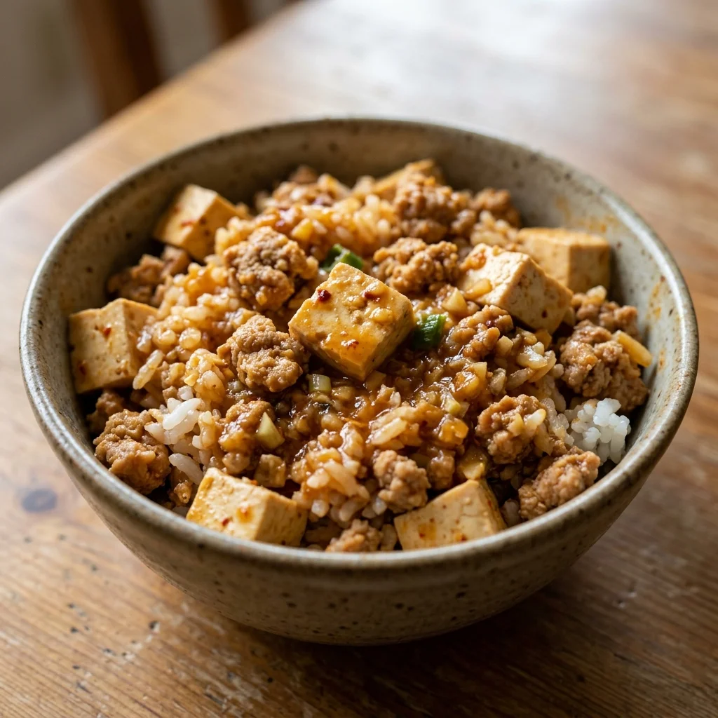 Mapo-Style Tofu Turkey Bowl