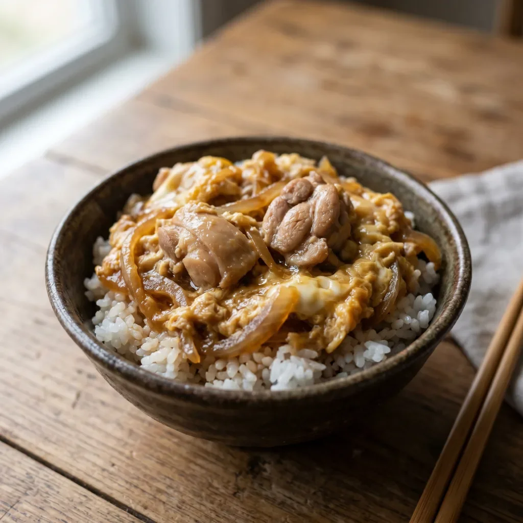 Oyakodon Chicken and Egg Rice Bowl