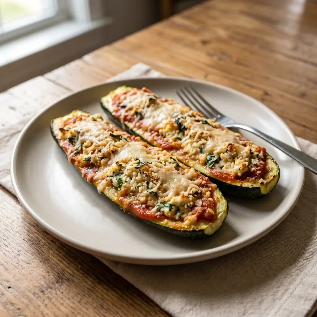 Stuffed Zucchini with Ricotta