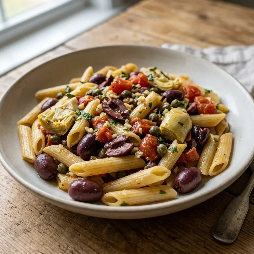 Mediterranean Olive Artichoke Penne