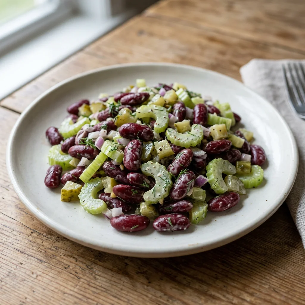 Kidney Bean Celery Pickle Salad