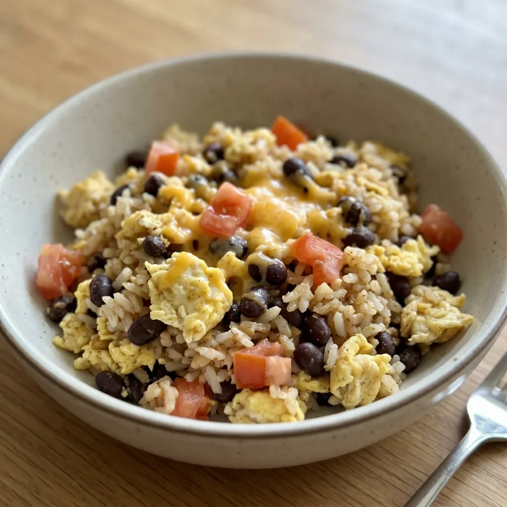 Tex-Mex Black Bean Egg Rice