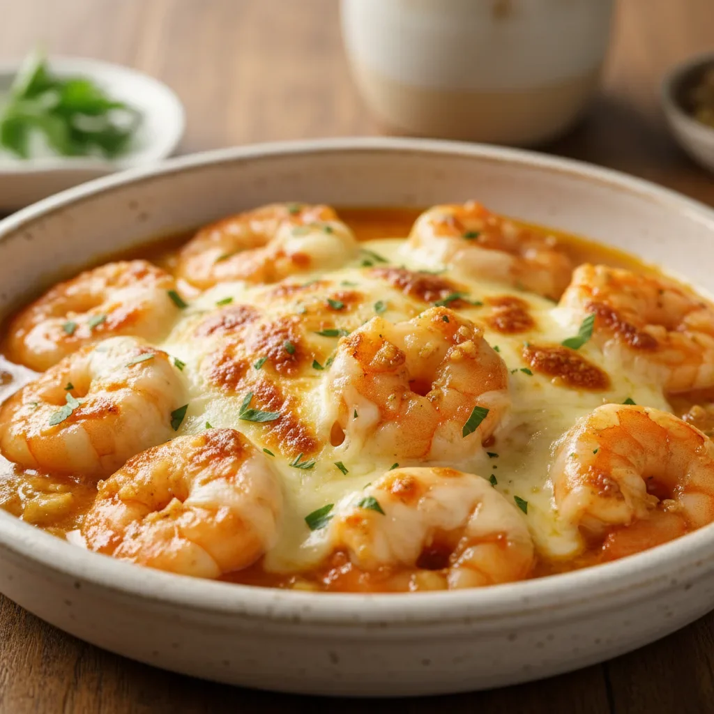 Garlic Butter Mozzarella Shrimp