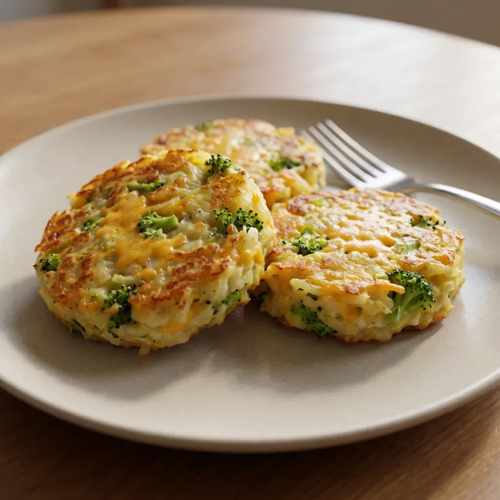 Cheddar Broccoli Potato Cakes