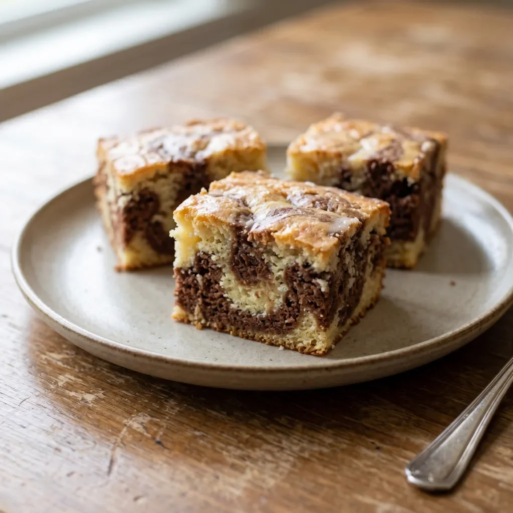 Sour Cream Marble Cocoa Snack Cake