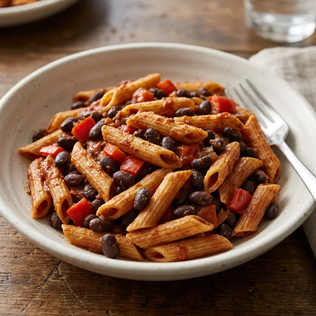 Black Bean Tomato Penne