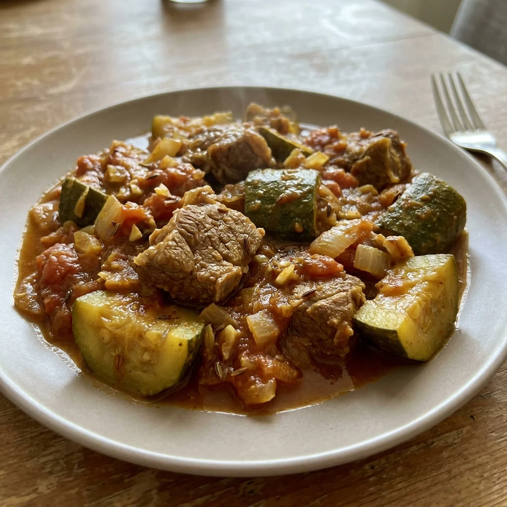 Lamb Zucchini Tomato Curry