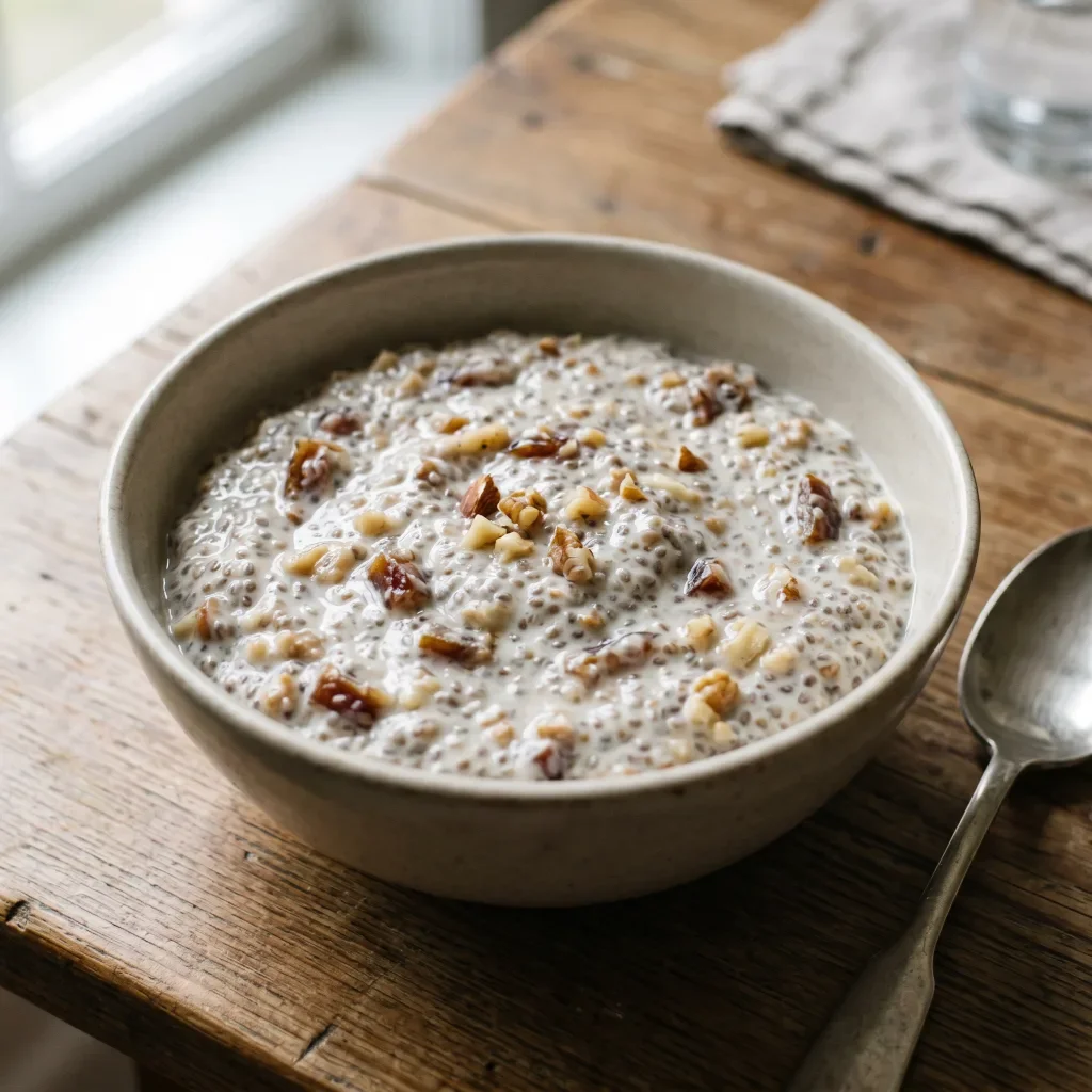 Date Chia Breakfast Pudding
