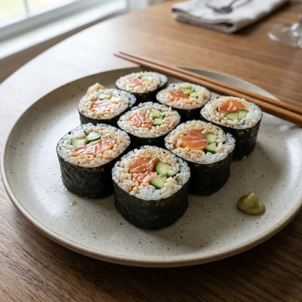Smoked Salmon Cucumber Maki