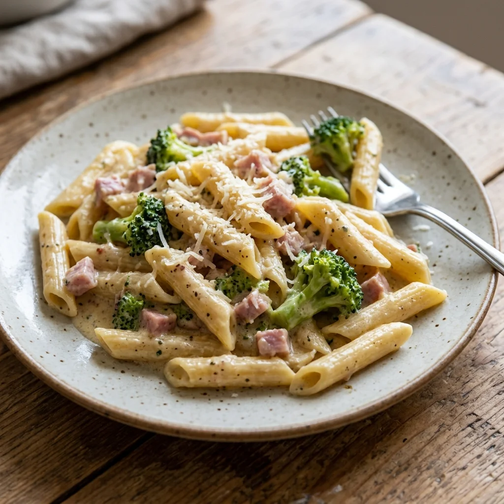 Ham Broccoli Cream Penne