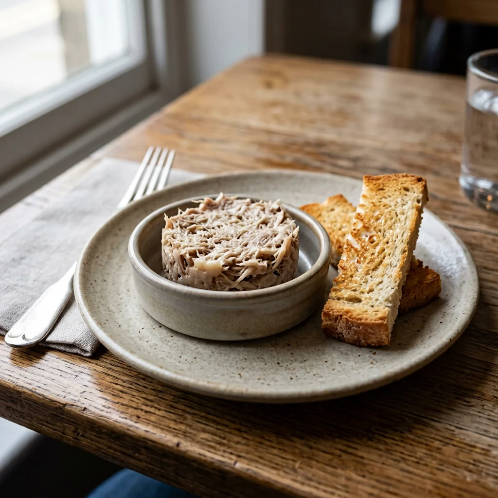 Single Pork Rillettes Toast Portion