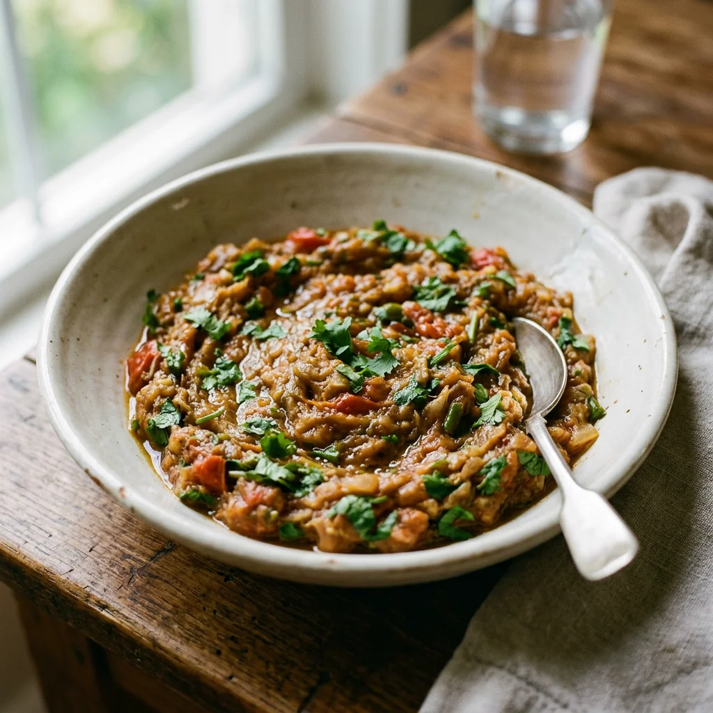 Baingan Bharta Charred Eggplant Mash