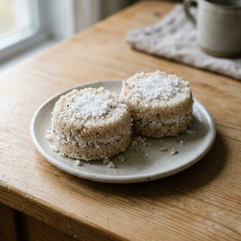 Two Coconut Rice Puttu Cups