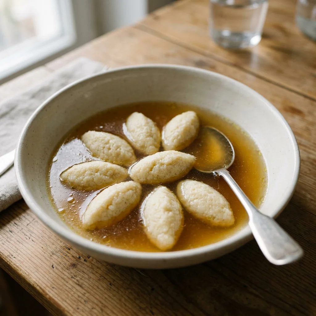 Griessnockerl Semolina Dumpling Soup
