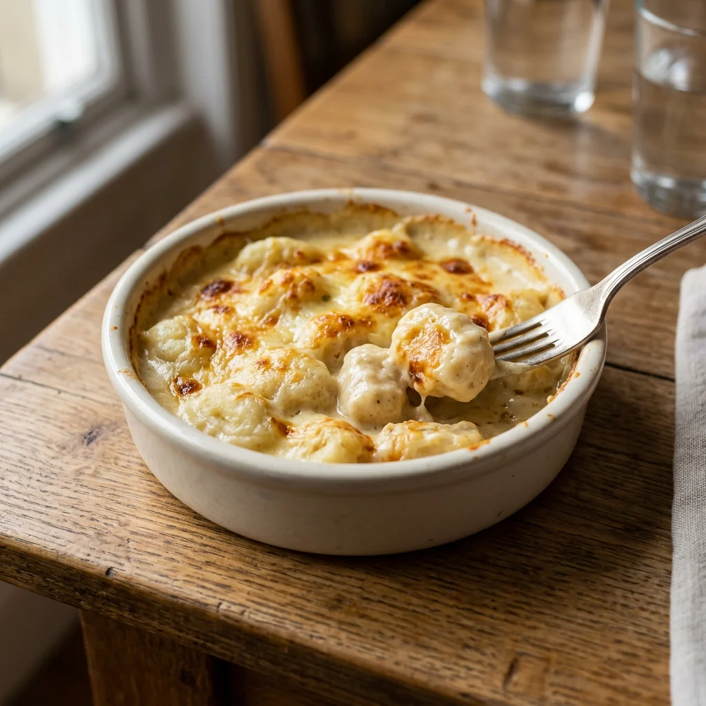 Single Parisian Gnocchi Mornay Gratin