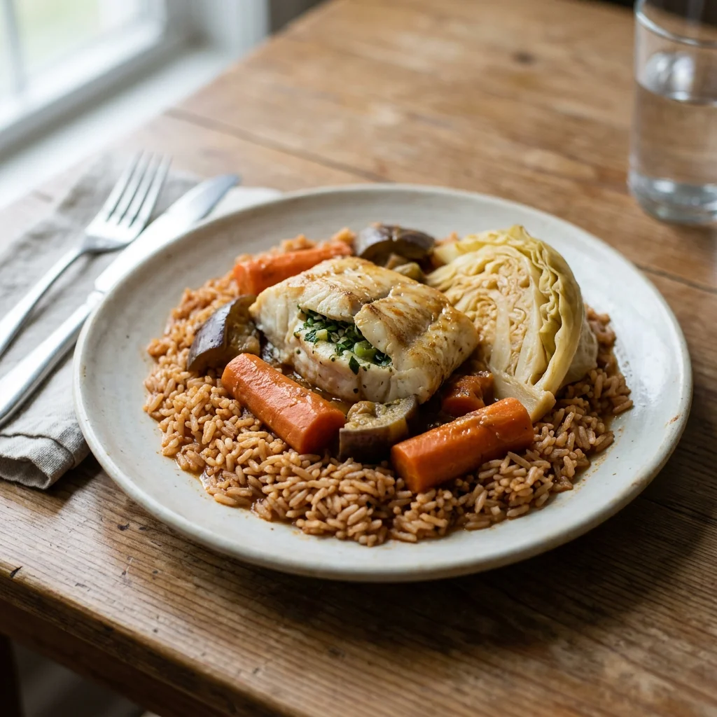 Individual Thieboudienne Fish Rice