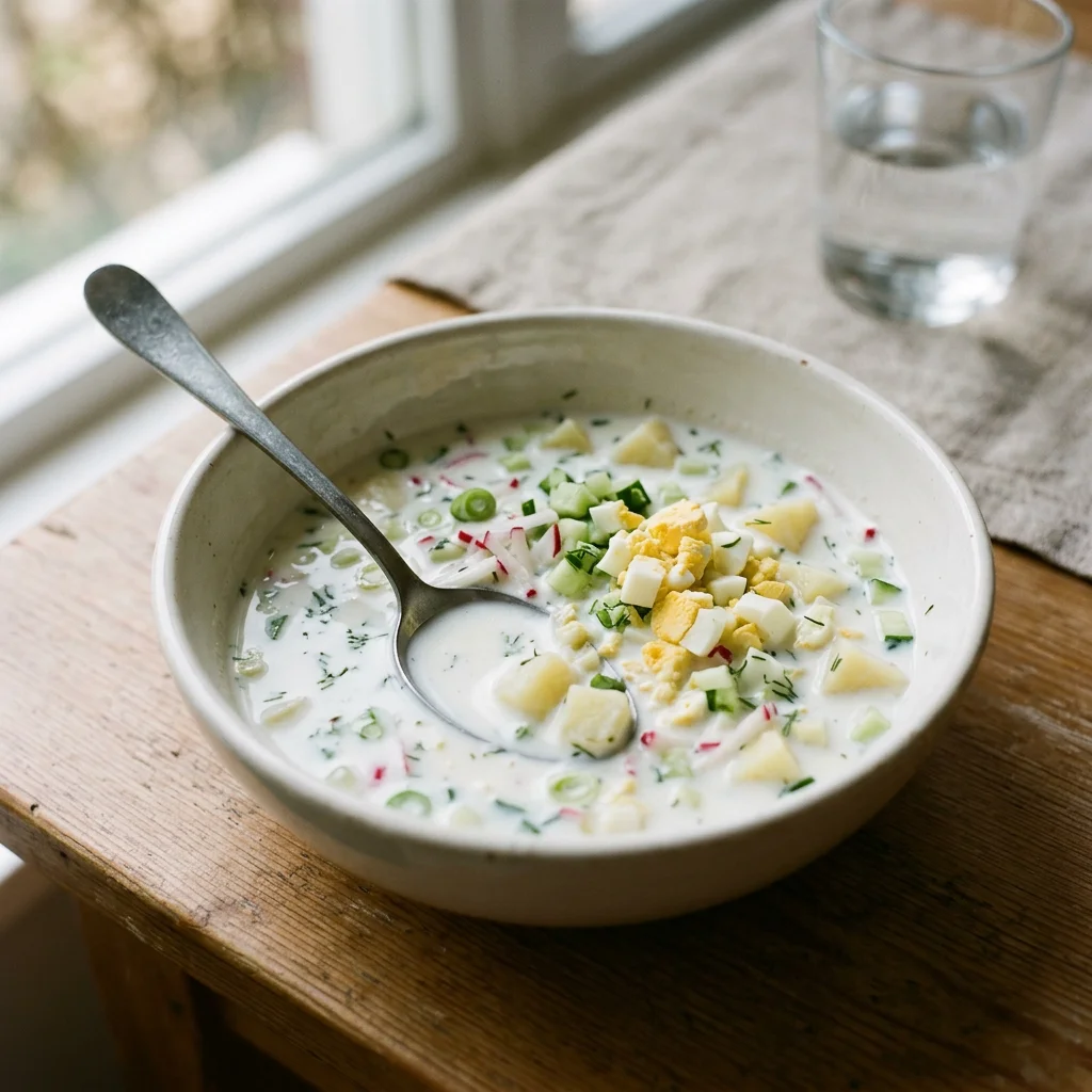 Single Kefir Potato Egg Okroshka