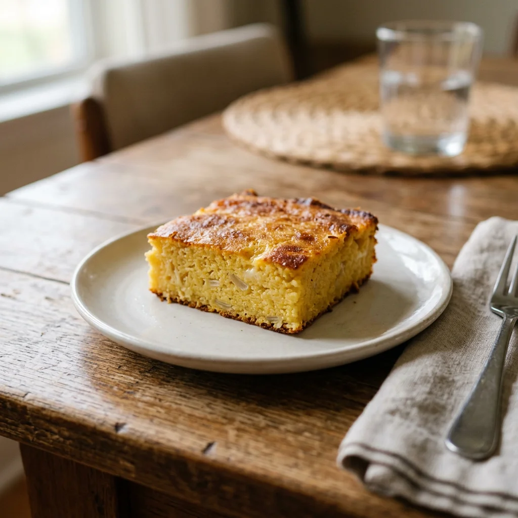 Single Sopa Paraguaya Corn Cheese Square