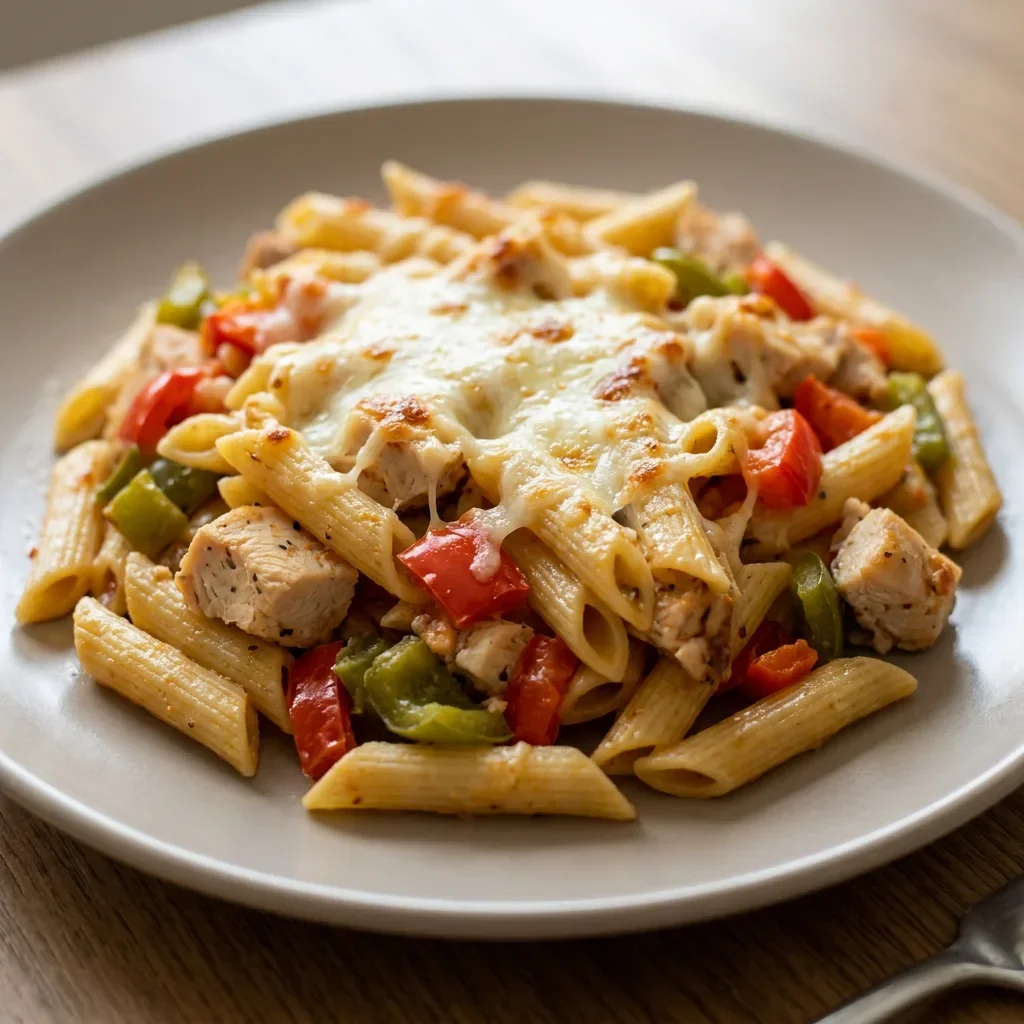 Chicken Pepper Pasta Bake