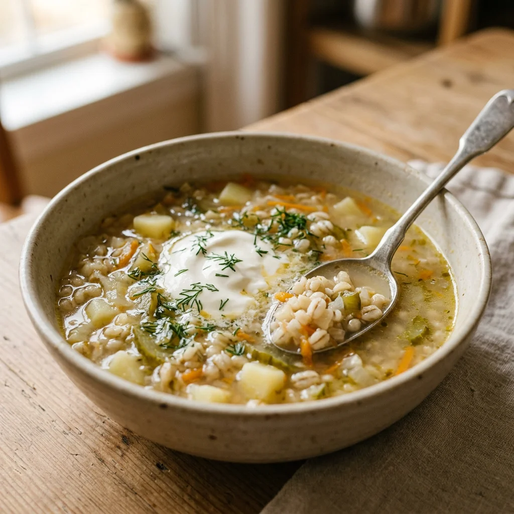 Single Pearl Barley Pickle Rassolnik
