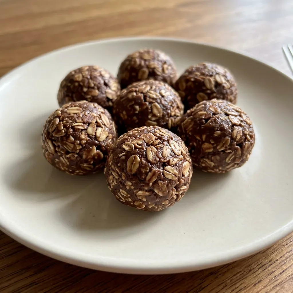 Peanut Butter Cocoa Oat Bites