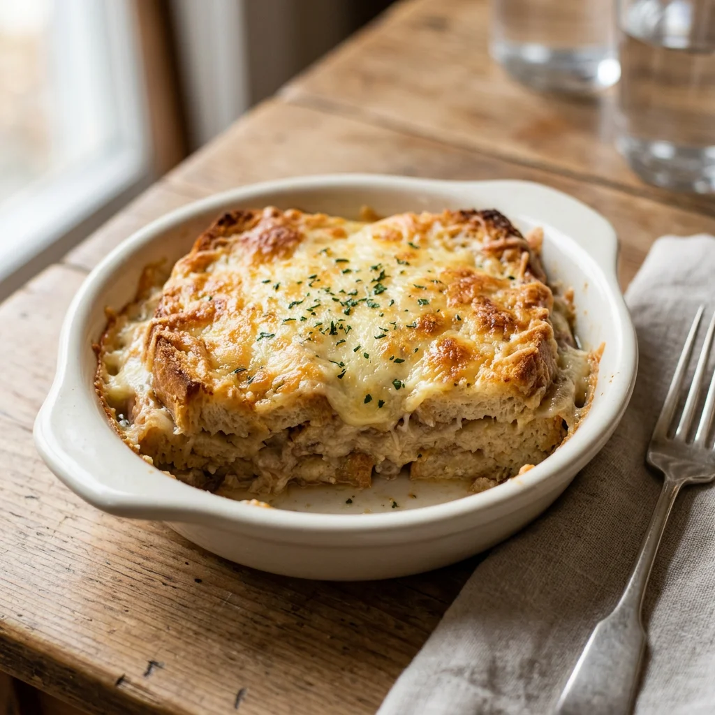Individual Zuppa Gallurese Bread Bake