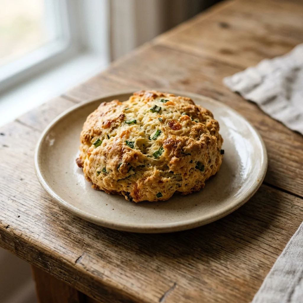 Cheddar and Scallion Scone