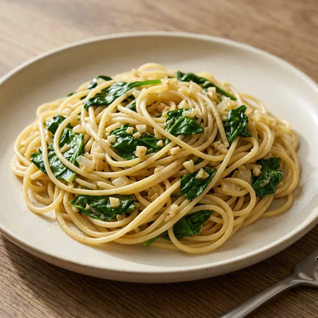 Garlic Butter Spinach Pasta