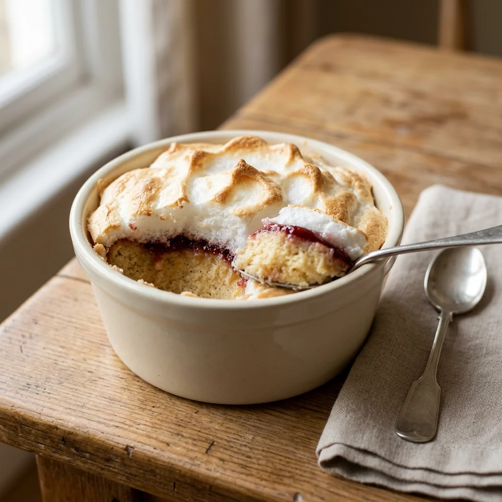 Individual Strawberry Queen of Puddings