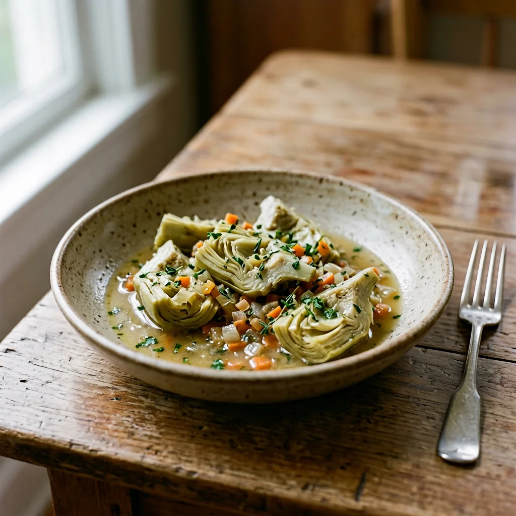 Single Artichoke Barigoule Braise