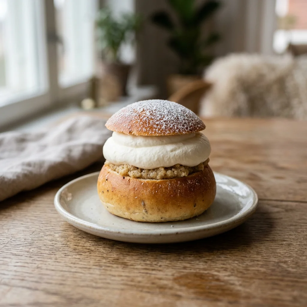 Single Swedish Semla Cream Bun