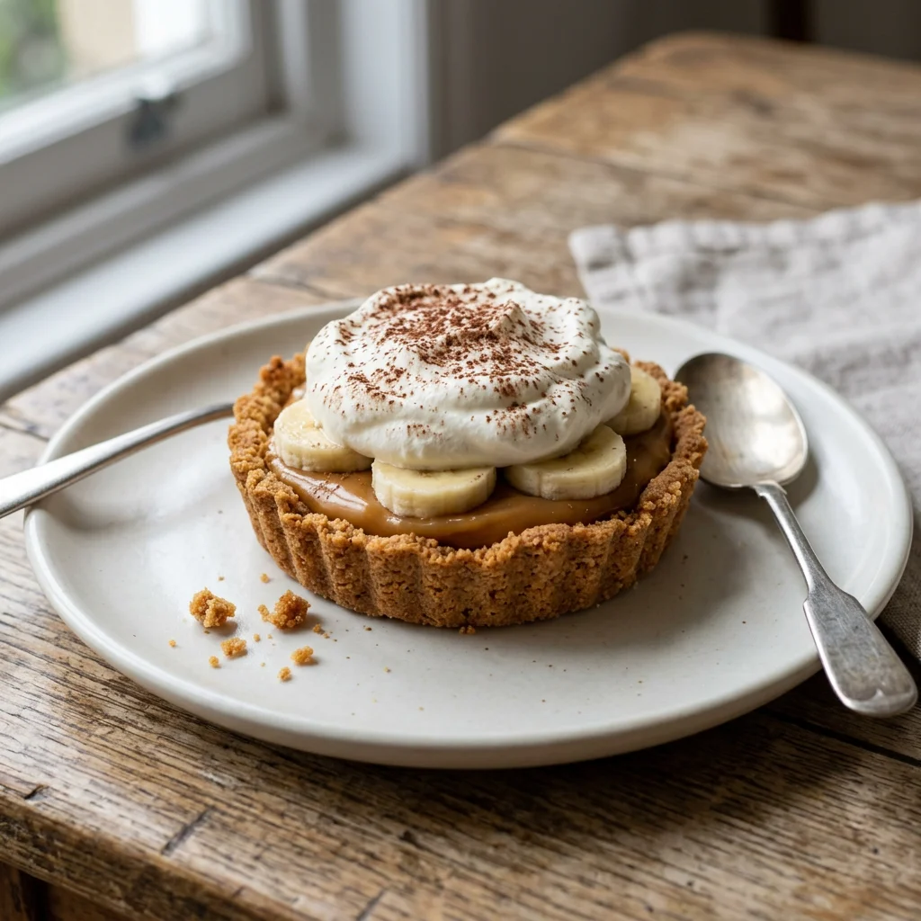 Single Cookie-Crust Banoffee Tart