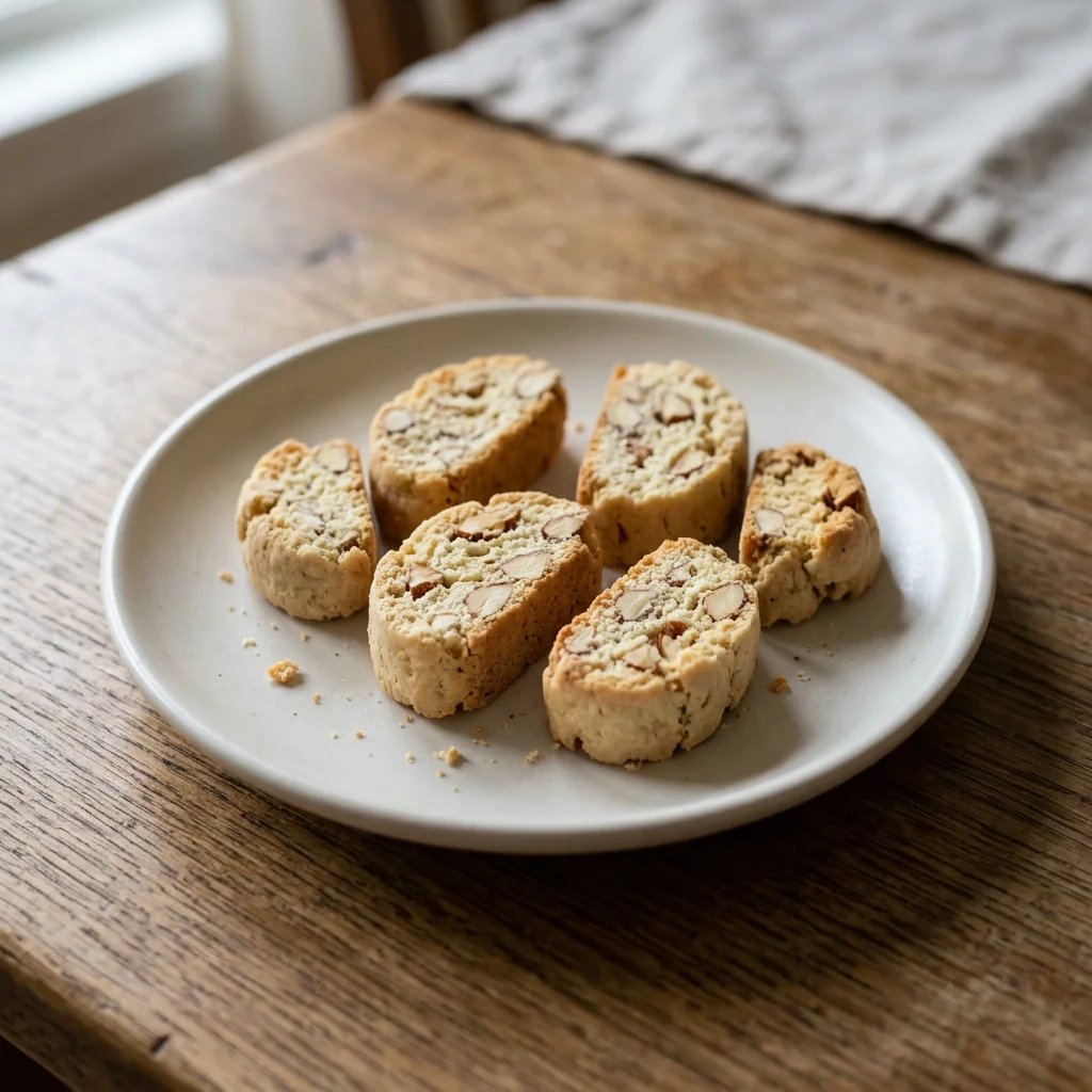 Six Mini Almond Biscotti