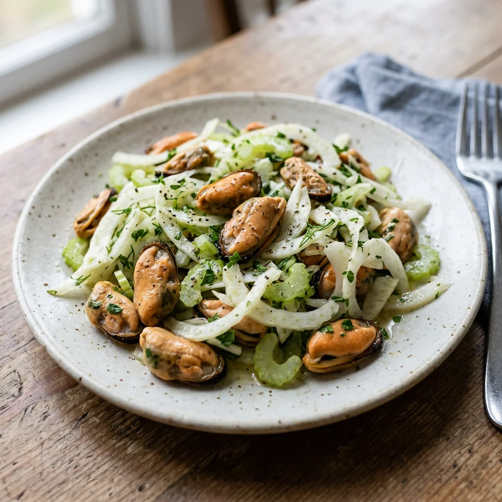 Mussel Celery Fennel Vinaigrette Salad
