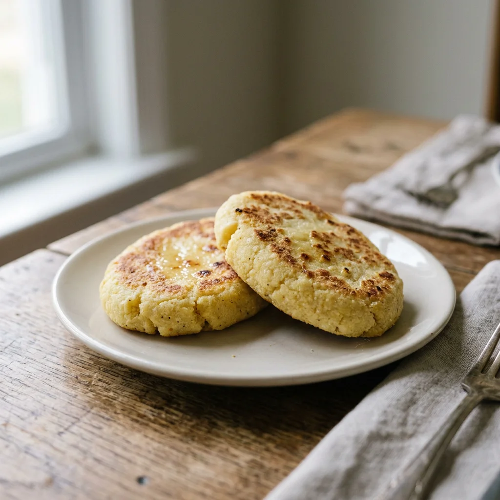 Two Mchadi Cornmeal Flatbreads