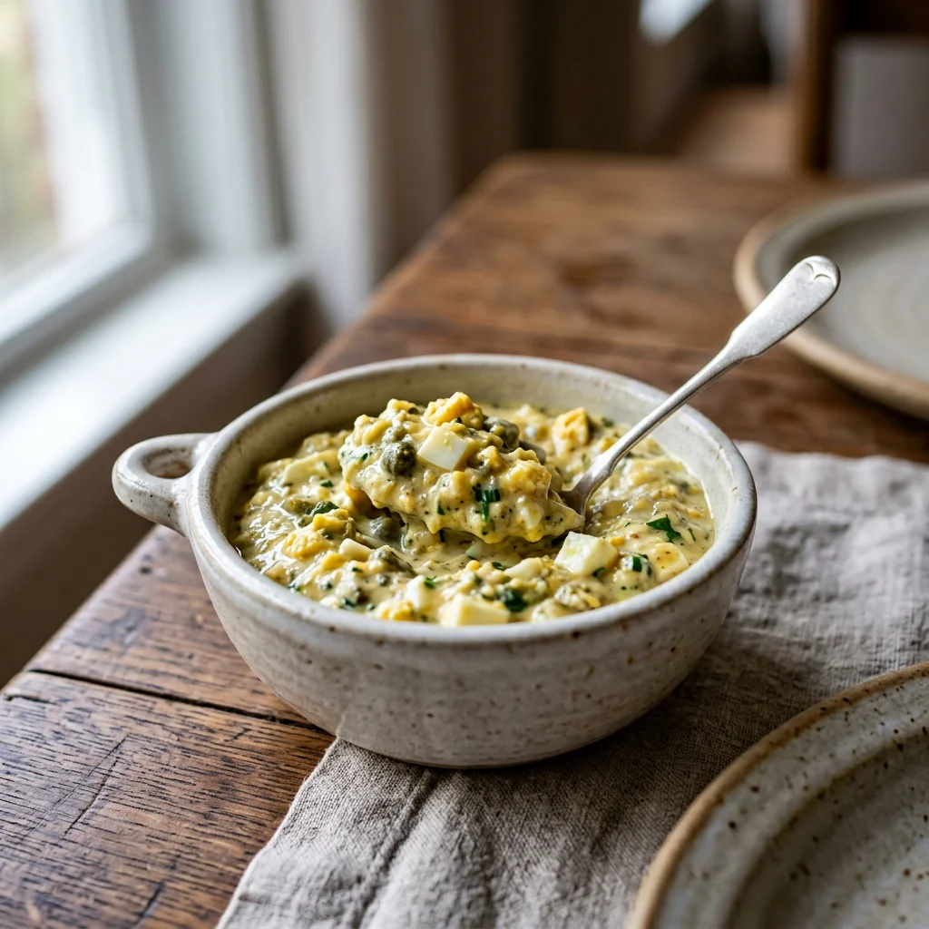 Gribiche Egg and Caper Sauce